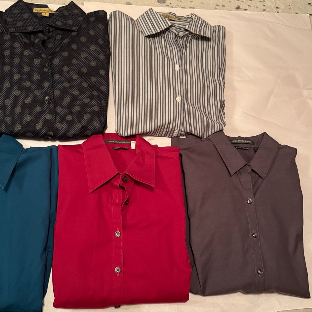 7 Eddie Bauer, Alex Marie, Kenar Button Down Bundle - Picture 3 of 16